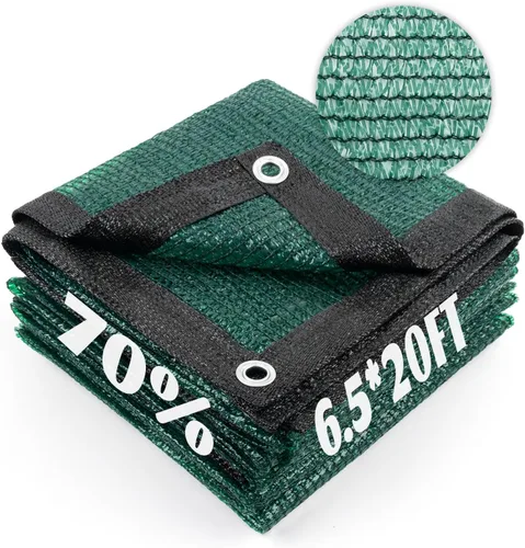 Miniatura 29 de Cool Area Lona de malla con ojales para cubierta de plantas, toldo de patio de 10 x 20 pies, para jardín, pérgola, invernadero, coche, granero, 55%
