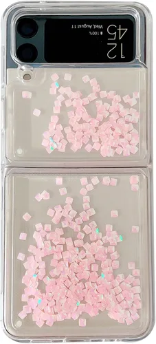 Miniatura 16 de Funda para Samsung Galaxy Z Flip 3 con purpurina para niñas y mujeres, funda transparente de TPU suave de TPU para Samsung Galaxy Z Flip 3 5G 2021