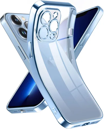Miniatura 71 de Supdeal Funda transparente para iPhone 13 Pro, no amarillea, protección de cámara, probada en caídas de grado militar, transparente, a prueba