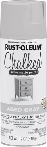 Miniatura 60 de Rust-Oleum - Pintura a la tiza en aerosol ultramate de 12 onzas (paquete de 1), color carbón, 302590