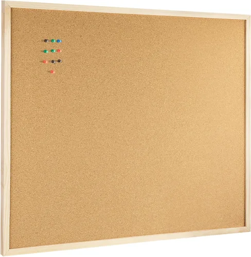 Miniatura 11 de OWLKELA Tablero de corcho de 14.6" X 11", tablero de avisos con chinchetas, tablero de notas, tablero de visión, tablón de anuncios para oficina