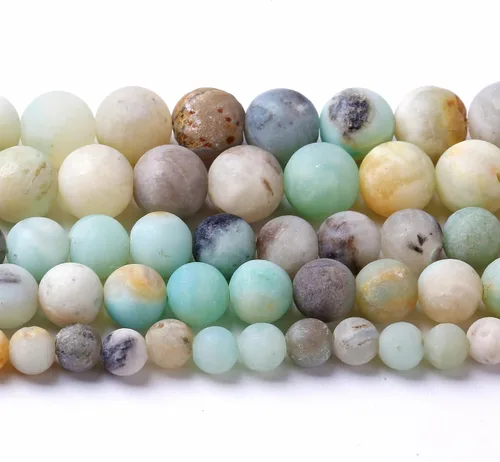 Miniatura 37 de 45 piezas de cuentas de piedra natural de arco iris de Alashan de 8 mm de ágata para hacer joyería, cuentas de piedra de 15" para pulseras