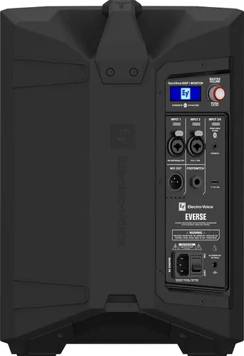 Miniatura 3 de Electro-Voice EVERSE - Altavoz compacto de 8 pulgadas, ligero, con batería de 2 vías, con audio Bluetooth y control (negro)