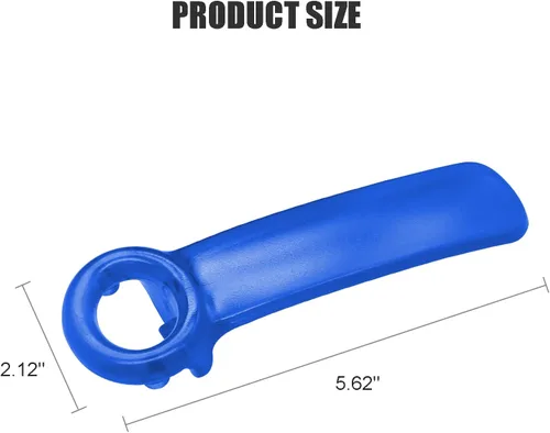 Miniatura 2 de 1 paquete de abridor de tarros con llave de tarro azul, el original fácil uso por cualquier persona (transparente)