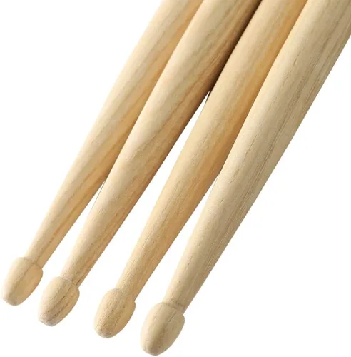 Miniatura 8 de Ubblove Baquetas 5A 2 pares con mangos antideslizantes para tambor, ligeras y duraderas de madera, 2 pares de baquetas para niños y adultos