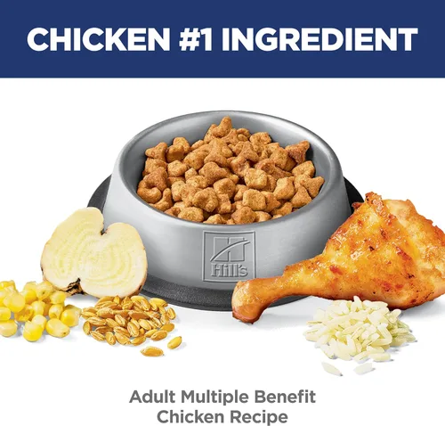Miniatura 3 de Hill's Science Diet Multibeneficio, adulto 1-6, múltiples beneficios, comida seca para gatos, receta de pollo, bolsa de 15.5 libras