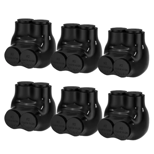 Miniatura 9 de RVBOATPAT Conector multigrifo aislado de 2 puertos 4-14 AWG de aluminio a cobre, conectores de alambre de aluminio de entrada de un solo lado, 5PCS