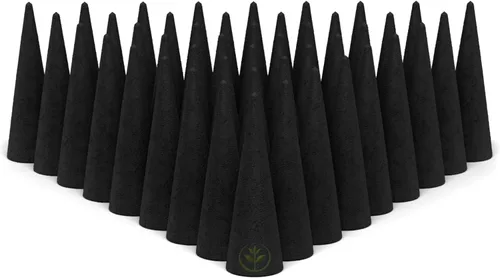 Miniatura 9 de Conos de incienso de carbón de sándalo de 2 pulgadas superiores, paquete de 60 conos perfumados naturales, hechos a mano sumergidos a mano