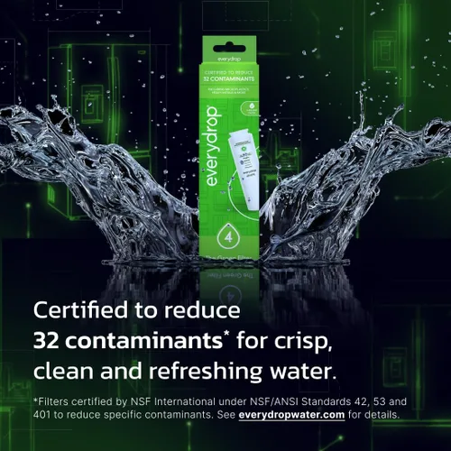 Miniatura 2 de everydrop® by Whirlpool Filtro para refrigerador de hielo y agua 4, EDR4RXD1, paquete individual
