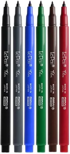 Miniatura 2 de LePen Flex - Juego de 6 bolígrafos de color primario (4800-6A)