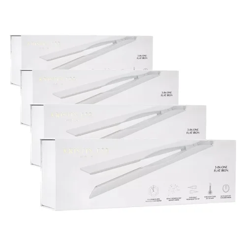 Miniatura 9 de Kristin Ess Alisador Rizador de Cabello de Titanio Profesional 3 en 1, 2 en 1 + Combo Ondulador de Playa para Mujeres con Cabello Rizado, Encrespado