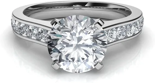 Miniatura 8 de PREVELI 3 Carat GRA Certified D VVS Moissanite Engagement Rings For Women Simulated Diamond Rings 925 Sterling Silver