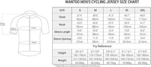 Miniatura 7 de wantdo Camisetas de ciclismo para hombre, camisetas de ciclismo de montaña MTB Jersey de manga corta Camisetas de ciclismo transpirable de secado