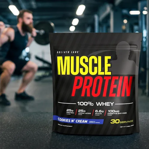 Miniatura 4 de COLOSSAL LABS Muscle Protein - Polvo de suero de leche [5 libras/paquete de 1] – Filtrado en frío, 0.88 oz de proteína pura, 0.18 oz de BCAA