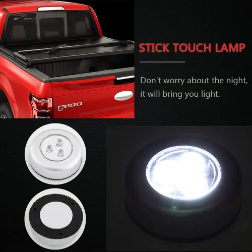 Miniatura 5 de Cubierta rígida de triple pliegue Cama corta de 5 pies Fundas de repuesto para caja de camioneta Nissan Frontier 2005-2023 Accesorios