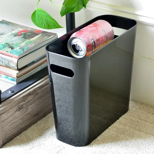Miniatura 4 de Youngever Cubo de basura delgado de 1.5 galones, contenedor de basura de plástico, pequeño con asas para oficina en casa, sala de estar, sala