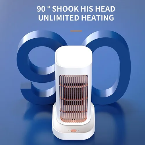 Miniatura 7 de Calentadores de espacio para uso en interiores, calentador eléctrico de 1300 W, calentador de cerámica PTC con termostato, oscilación de 90°, sala
