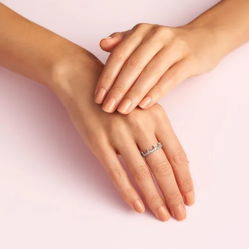 Miniatura 6 de PANDORA Joyería - Anillo de circonita cúbica transparente brillante en plata de ley Metal Zirconia cúbica