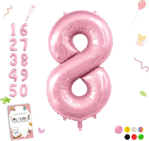 Miniatura 89 de Globos de números de 40 pulgadas del 0 al 9 dorados grandes del número 0, globos digitales para suministros de decoración de celebración de fiesta