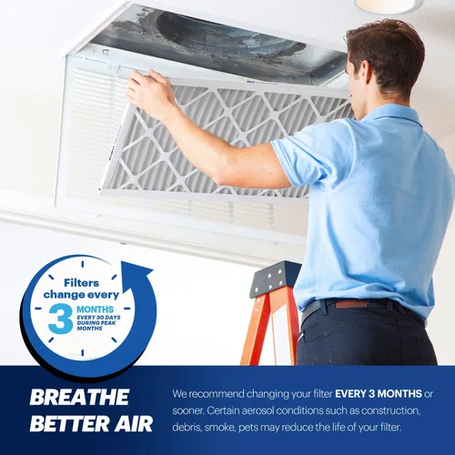 Miniatura 7 de BNX MERV 13 - Filtro de aire plisado electrostático, 16 x 25 x 1 pulgadas (6 piezas), fabricado en EE. UU., filtros de aire HVAC para alergias