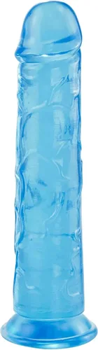 Consoladores azules gruesos de 8.1 pulgadas, juguetes sexuales flexibles con ventosa para el punto G de las mujeres