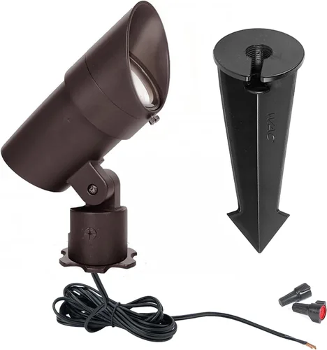 Miniatura 2 de WAC Iluminación de paisaje, luz LED de 12 V de gran tamaño con ángulo de haz ajustable y control de brillo integral, 740-2300 lúmenes, 4000 K