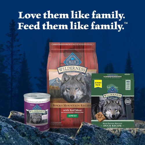 Miniatura 8 de Blue Buffalo Wilderness Trail Treats - Galletas crujientes para perros, sin granos, con alto contenido de proteínas, receta de pato, caja de 36 onzas
