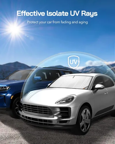Miniatura 5 de Parasol para parabrisas Honda Civic 2022-2025. Pantalla de espejo retrovisor de cobertura completa para una máxima protección Plateado