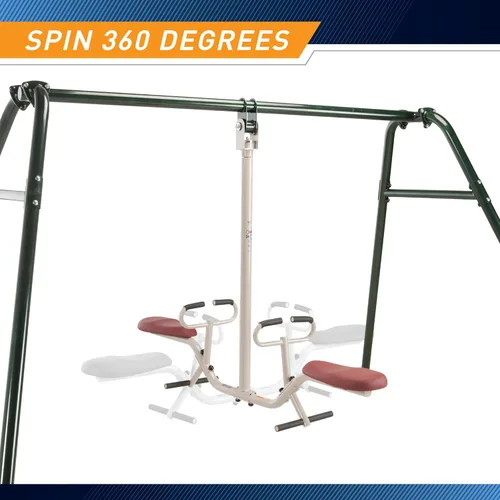 Miniatura 6 de Gym Dandy Tilt-A-Swing - Juego de columpios para niños, giros de 360 grados, rotación multidireccional, juego de columpios para patio trasero