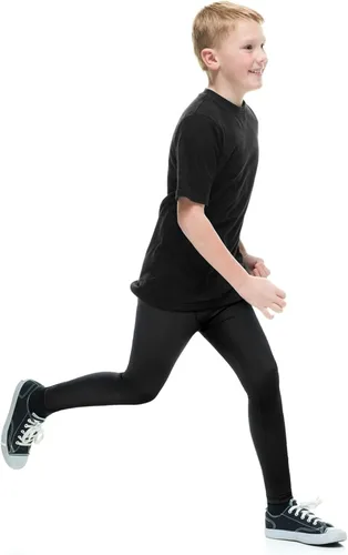 Miniatura 2 de Roadbox Pantalones de compresión para niños, leggings de elastano de secado rápido para correr, fútbol, baloncesto