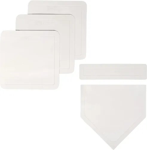 Miniatura 8 de Franklin Sports MLB Throw Down Baseball Bases with Home Plate + Pitcher's Rubber - Backyard Rubber Base Set Perfect for Baseball, Teeball + Kickball
