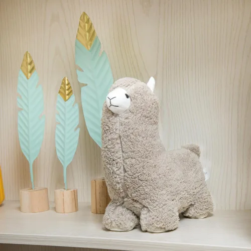 Miniatura 5 de Marwood Lindo tope de puerta decorativo para el hogar y la oficina, tope de puerta interior con peso de alpaca de tela de animal de peluche Gorra
