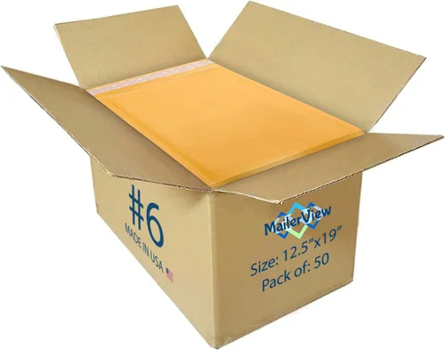 Miniatura 7 de Sobres de burbujas Kraft de 10.5 x 16, sobres acolchados autosellados #5, paquete de 100 unidades a granel Fits Books, Comics & Apparel, No Tape
