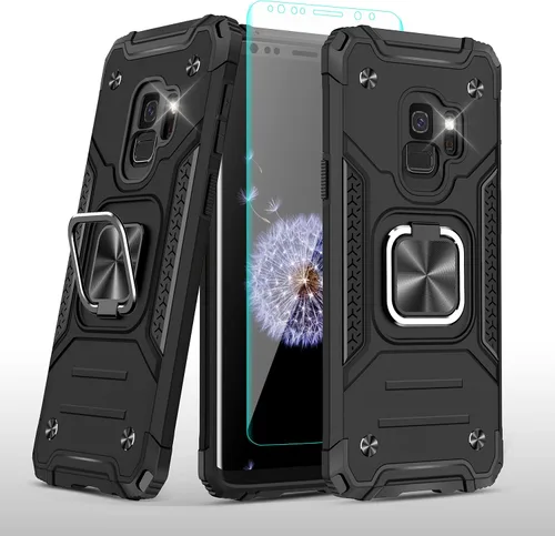 Miniatura 40 de YmhxcY Funda para Galaxy Note 8, funda para Galaxy Note 8 con protector de pantalla curvado 3D, fundas de grado armadura con soporte giratorio