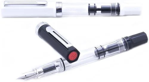 Miniatura 4 de TWSBI ECO Pluma Estilográfica Blanca, Plumín M