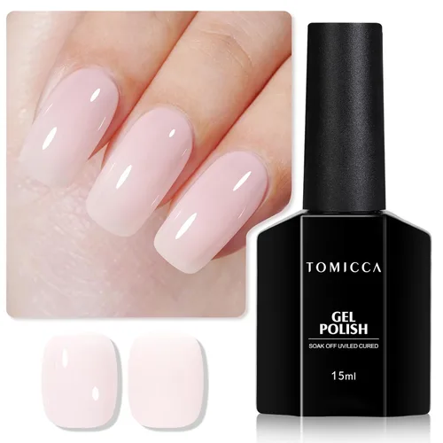 Miniatura 23 de TOMICCA Capa superior de gel mate, 0.5 onzas líquidas, acabado mate para esmalte de uñas de gel, remojar LED UV para curar de larga duración