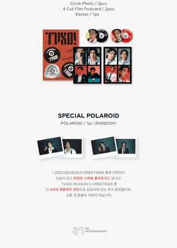 Miniatura 7 de SM Ent 2023 Season's Greetings Package+Calendario de escritorio+diario de tapa dura+Sobre+Postal+Póster plegable en paquete+Pegatina+Mini
