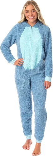 Miniatura 3 de Disney - Disfraz de punto de Lilo Stitch para jóvenes disfraz de sherpa de Unión Azul Patchwork
