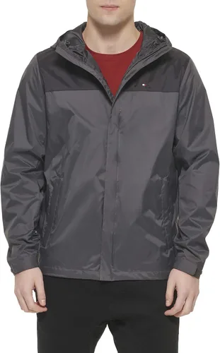 Miniatura 34 de Tommy Hilfiger Chaqueta impermeable con capucha, transpirable, ligera, para hombre
