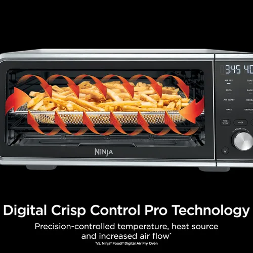 Miniatura 5 de Ninja SP201 Horno Digital de Aire y Freidora Pro de 8 en 1 de Encimera con Altura Extendida, Capacidad XL, Capacidad de Voltear Hacia Arriba