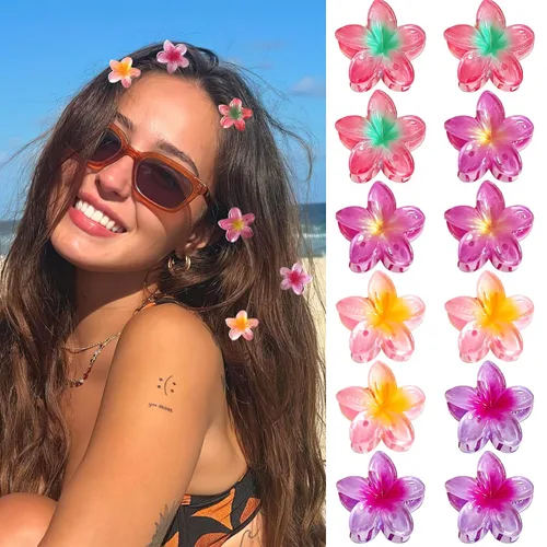 Miniatura 10 de GQLV Pinzas pequeñas para el cabello, 12 pinzas pequeñas de 1.18 pulgadas para mujeres y niñas, cabello grueso/fino, decoraciones de cabello