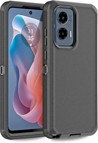 Miniatura 12 de Funda para Moto G 5G 2023, Motorola G 5G 2023, resistente, a prueba de golpes, a prueba de polvo, resistente, protectora, 3 en 1, color negro