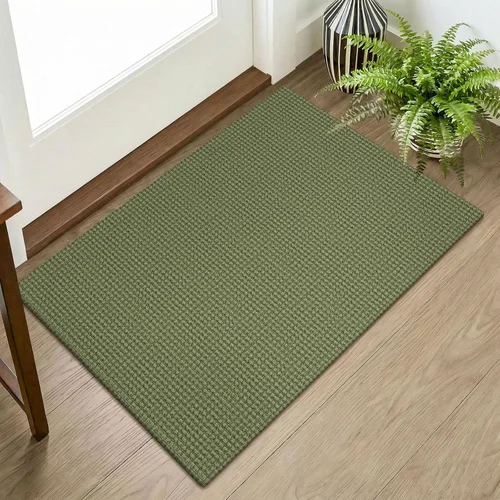 Miniatura 87 de KOZYFLY - Tapetes para entrada, lavable, tejido, con respaldo de goma antideslizante, de algodón, interiores, cocina, entrada, vestíbulo y puerta