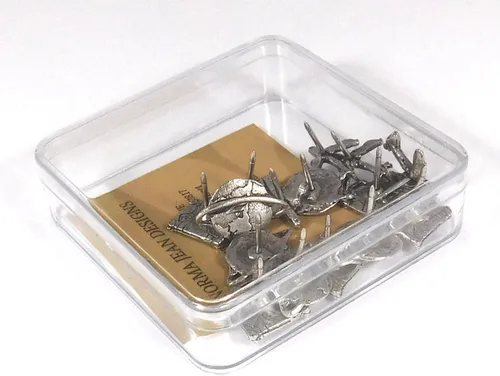 Miniatura 4 de Juego de 15 pines para vino y queso, plata antigua