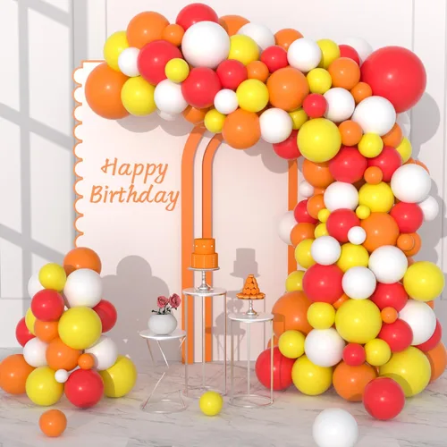 Miniatura 17 de Kit de arco de guirnalda de globos de color rojo, azul, amarillo, verde, negro, plateado, 127 unidades, rojo, verde, azul, amarillo, negro, plateado