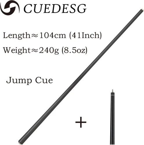 Miniatura 6 de Palo de piscina de taco de fibra de carbono,Palo de taco de ruptura de 3 piezas,Salto de baja desviación Jump Break Cue,Punta profesional de 0.512