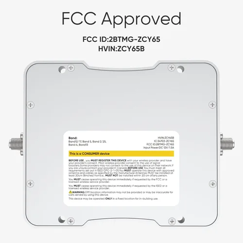 Miniatura 8 de Amplificador de Señal de Teléfono Celular para el Hogar de hasta 3,000 pies cuadrados, Amplificador de Datos de Teléfono Celular para Banda Plateado