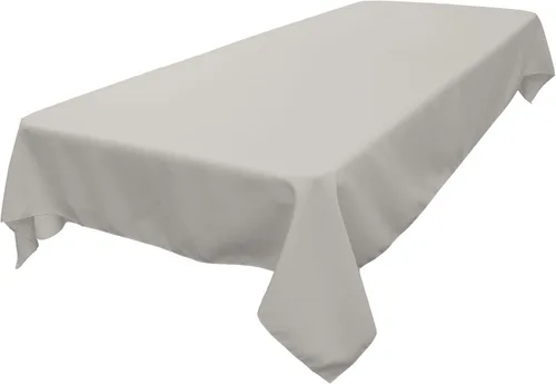 Miniatura 164 de LA Linen Mantel rectangular lavable de popelín de poliéster, resistente a las manchas y a las arrugas, cubierta de mesa 60x84, mantel de tela