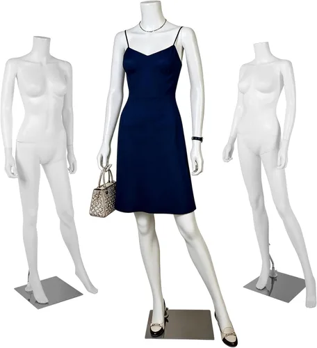 Miniatura 16 de Maniquí de cuerpo completo masculino – Soporte de maniquí con base de metal Pantalla de forma de vestido desmontable, modelo de vestido ajustable