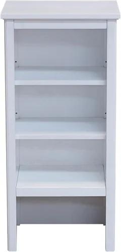 Miniatura 7 de Alaterre Furniture Dorset - Estantería de baño de 13 pulgadas de profundidad con estantes ajustables, armario de baño blanco para toallas, artículos